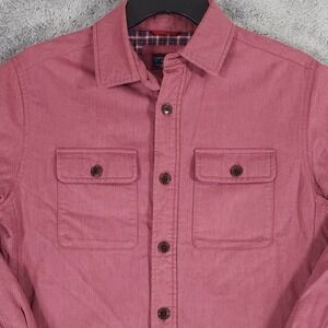 UNTUCKit Shirt Jacket Mens Small Ziraldo Heavyweight Flannel Shacket Plaid Lined